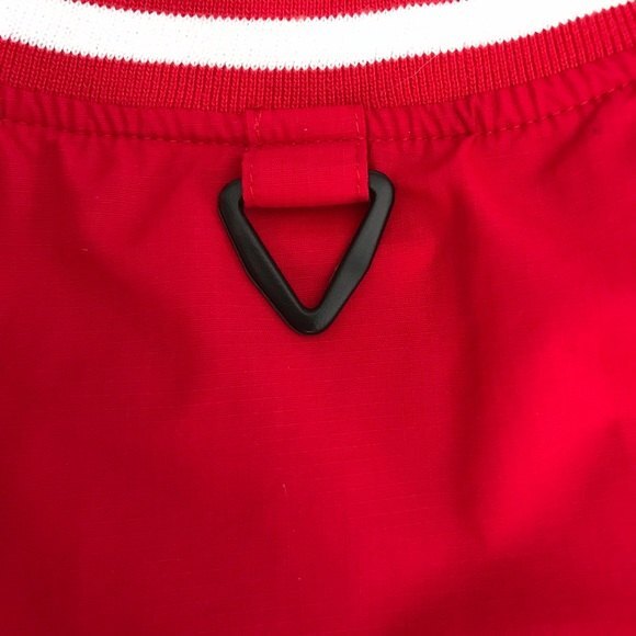 BAW Athletic Wear Red & White Two Stripe Pullover Jacket Men's Size Large - Picture 5 of 12